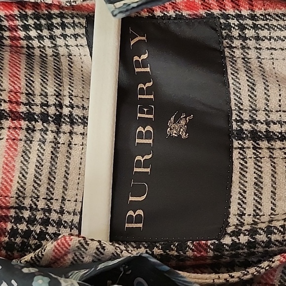 BURBERRY PRORSUM purple paisley bandana print double breasted trench coat Sz 10 - Picture 3 of 16